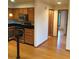 A view of the kitchen, complete with stainless steel appliances and hardwood floors at 31270 John Wallace Rd # 310, Evergreen, CO 80439