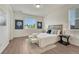 Cozy bedroom with a comfortable bed, soft lighting, and minimalist decor for a relaxing ambiance at 612 Blue Teal Dr, Castle Rock, CO 80104