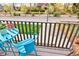 Charming balcony with a blue bistro set, perfect for enjoying the outdoors at 2726 Federal Blvd # 1, Denver, CO 80211