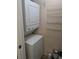 Laundry room featuring stackable washer and dryer at 431 S Kalispell Way # 308, Aurora, CO 80017