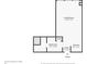 Here's the floor plan with living room, bathroom, foyer, closet, kitchen and entry area at 789 N Clarkson St # 906, Denver, CO 80218