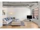 Inviting living room featuring a comfortable sectional, modern decor, and hardwood floors for a contemporary feel at 1499 Blake St # 3M, Denver, CO 80202