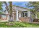 The home's exterior features a swing, brick accents, and meticulously maintained landscaping for a touch of natural beauty at 5260 Morning Glory Pl, Highlands Ranch, CO 80130