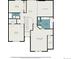 Second floor plan showing bedrooms, bathrooms, walk-in closets and loft open to below at 9673 Pinebrook St, Highlands Ranch, CO 80130
