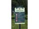 Park rules and guidelines are clearly displayed on the Timberline Park sign at 9673 Pinebrook St, Highlands Ranch, CO 80130