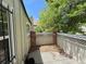 Cozy outdoor patio with privacy fence, perfect for relaxing and entertaining at 971 S Evanston Cir, Aurora, CO 80012