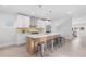 Stylish kitchen with a spacious island, pendant lighting, and contemporary design at 3725 N Franklin St, Denver, CO 80205