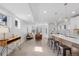 Open-concept living room with modern furnishings, large windows, and sleek design at 3725 N Franklin St, Denver, CO 80205