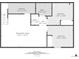 Floorplan of basement featuring rec room, two bedrooms, laundry, bathroom, and utility closet at 6353 W 78Th Ave, Arvada, CO 80003