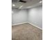 Basement area featuring neutral walls, carpeting, and minimalist design, offering versatile potential at 2619 S Bannock St, Denver, CO 80223
