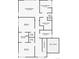Second floor plan featuring the primary bedroom, bathroom, closets, laundry room and bedrooms at 3485 S Clermont St, Denver, CO 80222