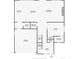 Detailed floor plan showcasing the layout of the home including the kitchen, living room and garage at 3485 S Clermont St, Denver, CO 80222