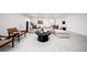 Large living room with recessed lighting, modern furnishings and plush carpet at 3485 S Clermont St, Denver, CO 80222