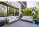 Outdoor patio includes lounge seating and a grill, great for entertaining at 3485 S Clermont St, Denver, CO 80222