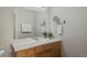 Bathroom with double vanity and updated fixtures at 14343 E 1St Dr # 202, Aurora, CO 80011