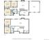 Detailed floor plan of a home, showcasing bedrooms, bathrooms, living spaces, and kitchen layout, and utility areas at 180 Dover St, Lakewood, CO 80226