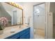 This bathroom features a sink with vanity, and tub with shower at 1605 17Th St, Boulder, CO 80302