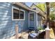 Cozy back patio with comfortable seating, offering a relaxing outdoor space and back entrance at 1605 17Th St, Boulder, CO 80302