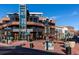 Town square view with eateries, benches, lamp posts, and brick walkways for dining and relaxing at 1605 17Th St, Boulder, CO 80302