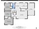 Detailed floorplan featuring 3 bedrooms, open living area, kitchen, and garage layout at 3354 W Arlington Ave, Littleton, CO 80123