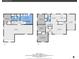 Detailed view of full house floorplans with labeled rooms and square footage for each level at 3354 W Arlington Ave, Littleton, CO 80123