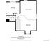 Floor plan featuring two bedrooms, bath, and an open to below area at 3425 W 111Th Loop # B, Westminster, CO 80031