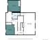 Second floor plan featuring two bedrooms, a bathroom and a Gathering room at 824 S Medea Way, Denver, CO 80209