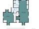 Detailed floor plan showcasing the layout of the third level of this home at 824 S Medea Way, Denver, CO 80209