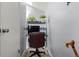 A small room that has been made into a functional and cozy home office at 4070 S Atchison Way # 304, Aurora, CO 80014