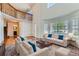 Bright living room with soaring ceilings, large windows, and elegant furnishings at 11034 W Aqueduct Ln, Littleton, CO 80127