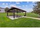 Community pavilion with picnic tables and benches, set in a well-manicured grassy park at 1953 E 102Nd Cir, Thornton, CO 80229