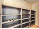 Metal storage shelves provide ample space to organize and store belongings at 1020 15Th St # 20F, Denver, CO 80202