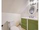 Bathroom with updated toilet, vanity, and lighting at 5339 S Windermere St, Littleton, CO 80120