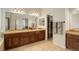 Bathroom boasts large vanity with dual sinks and vanity storage at 4542 Valleybrook Dr, Highlands Ranch, CO 80130