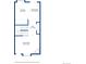 Floorplan features kitchen, dining area, hall, and living room at 5415 S Delaware St, Littleton, CO 80120