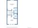 Upstairs floorplan features primary bedroom, hall, and bedroom at 5415 S Delaware St, Littleton, CO 80120