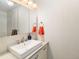 Clean bathroom with a shower and sink with modern fixtures at 2619 Mountain View Ave, Franktown, CO 80116
