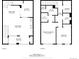 Overall floor plan featuring both first and second floors with dimensions at 479 Black Feather Loop # 311, Castle Rock, CO 80104