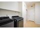 Convenient laundry area equipped with modern washer and dryer for easy chore days at 1122 Olympia Ave # 12H, Longmont, CO 80504