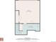 Detailed floor plan of the ground floor at 424 Wright St # 102, Lakewood, CO 80228