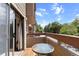 A relaxing outdoor patio offers fresh air and blue skies at 424 Wright St # 102, Lakewood, CO 80228