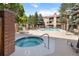 Community pool area offers both a hot tub and a pool at 424 Wright St # 102, Lakewood, CO 80228
