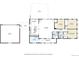 Detailed floor plan showcasing the layout of the living room, bedrooms, kitchen, and outdoor spaces at 26367 Pressler St, Conifer, CO 80433