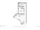 Detailed floor plan showcasing the layout of the bedroom, kitchen, bathroom, and foyer at 1601 Park Ave # 106, Denver, CO 80218