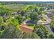 Aerial view of a charming home surrounded by lush greenery and mature trees in a residential neighborhood at 12348 Elizabeth Ct, Thornton, CO 80241