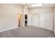 Bright bedroom with ensuite bathroom access and ample closet space at 1233 S Flower Cir # D, Lakewood, CO 80232