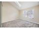 Spacious bedroom with skylights and neutral carpeting at 1233 S Flower Cir # D, Lakewood, CO 80232