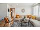 Living room showcasing a comfortable sectional sofa and wood floors at 2042 Jamaica St, Aurora, CO 80010