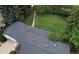 Aerial view of a home's backyard, showcasing a lush lawn, surrounding trees, and privacy at 3201 S Albion St, Denver, CO 80222