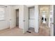 View of an open closet revealing ample shelves and hanging space at 3201 S Albion St, Denver, CO 80222